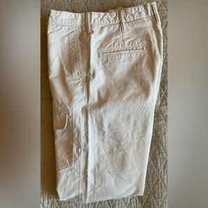 ETERNAL Made in Japan Selvedge Cotton Twill Cargo Chino Pant in Cream Size 30